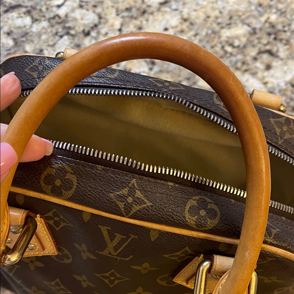 Authentic Louis Vuitton Brown Satchel with Gold Accents - Picture 10 of 16